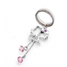 AEH-043 PORTACHIAVI SAGOMA E PERLINE HELLO KITTY SANRIO