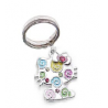 AEH-025 PORTACHIAVI SAGOMA COLORATA SMALTATA HELLO KITTY SANRIO