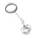 AEH-037 PORTACHIAVI CUORE E FACCINA HELLO KITTY SANRIO JAPAN