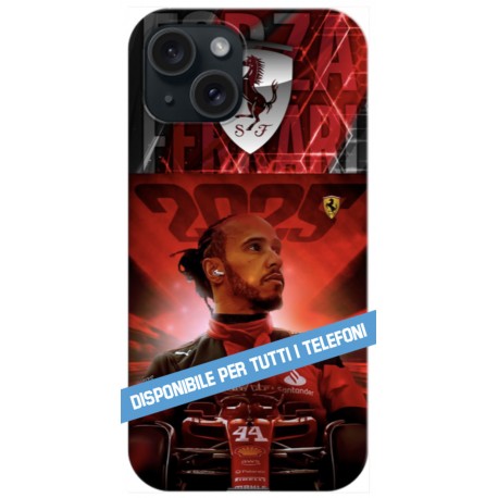 COVER Lewis Hamilton Ferrari per TUTTI I TELEFONI