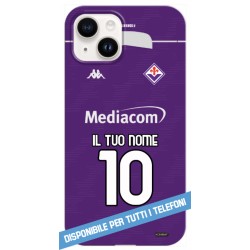 COVER FIORENTINA NUOVA MAGLIA 2025-26 NOME E NUMERO per TUTTI I TELEFONI