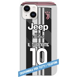 COVER JUVENTUS NUOVA MAGLIA 2025-26 NOME E NUMERO per TUTTI I TELEFONI