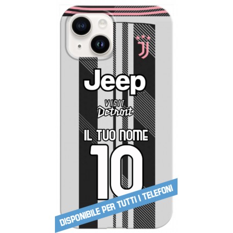COVER JUVENTUS NUOVA MAGLIA 2025-26 NOME E NUMERO per TUTTI I TELEFONI
