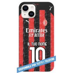 COVER MILAN NUOVA MAGLIA 2025-26 NOME E NUMERO per TUTTI I TELEFONI