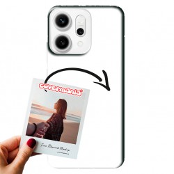 Cover Personalizzata In TPU Morbido Per Oppo A98 5G – Stampa HD Con Foto O Testo, Realizzata In Italia, Compatibile Con Ricarica Wireless