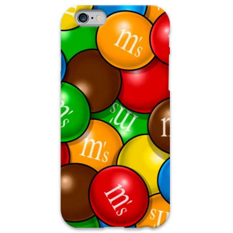 COVER SMARTIES M&M'S per iPhone 3g/3gs 4/4s 5/5s/c 6/6s Plus iPod Touch 4/5/6 iPod nano 7